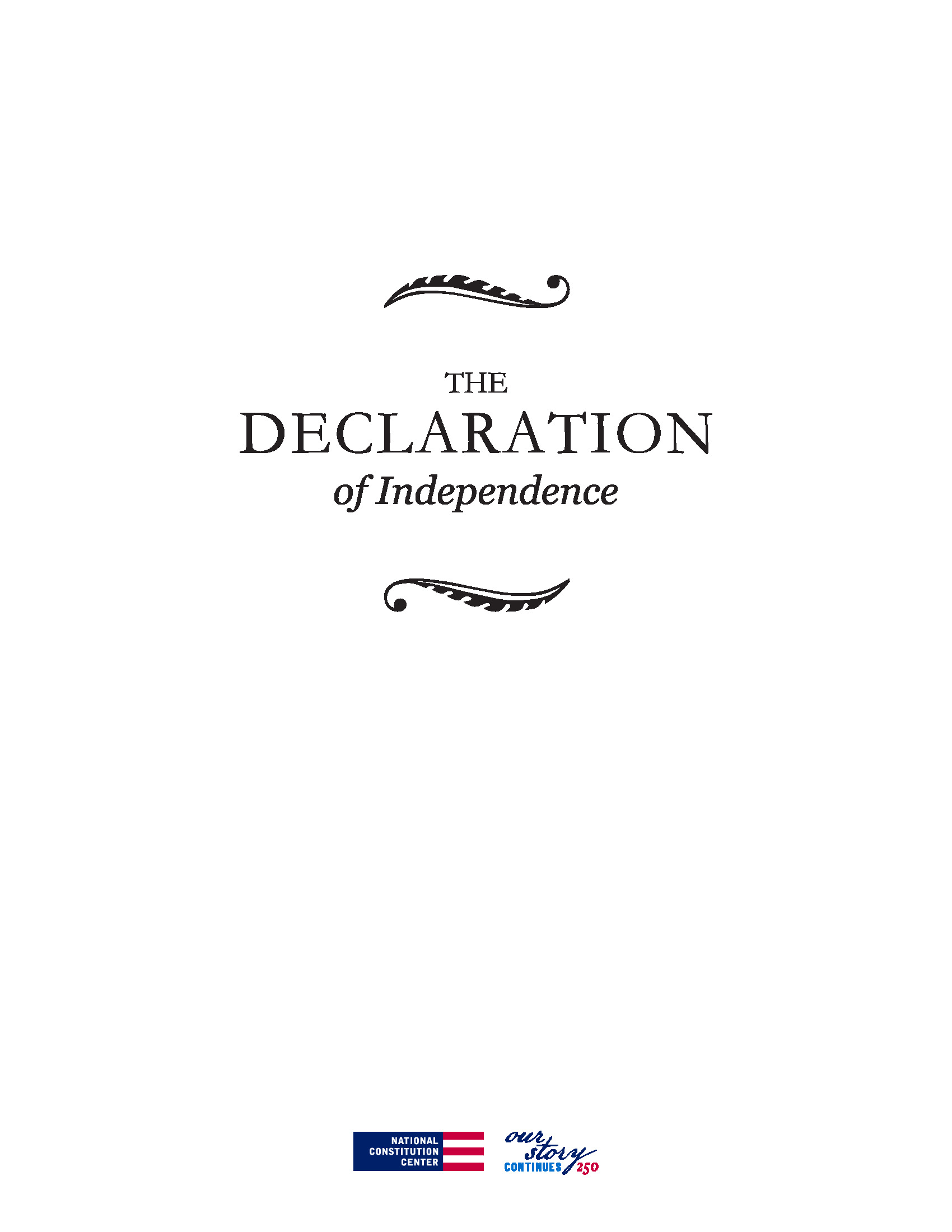 The Declaration of Independence